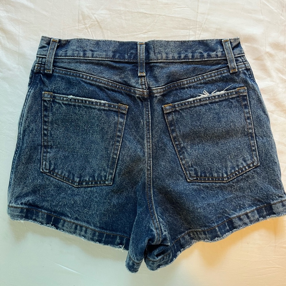 Abercrombie & Fitch Dark Blue Jean Shorts - Picture 6 of 7